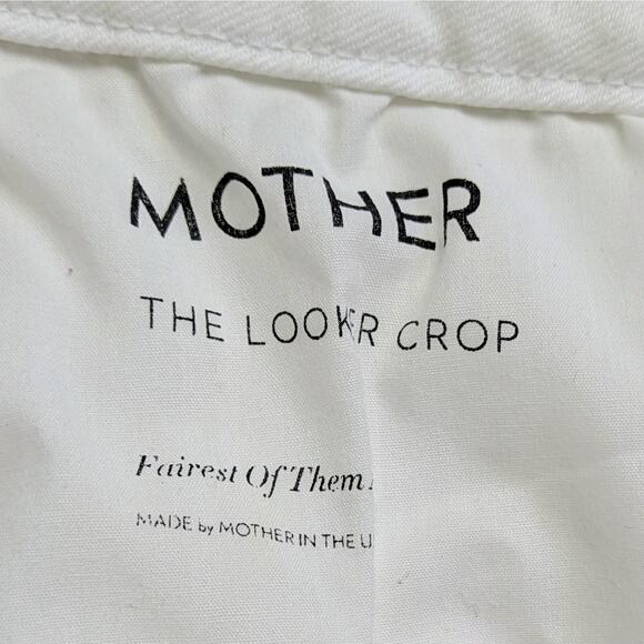 Mother The Looker Crop 31 White Skinny Denim - Picture 2 of 12